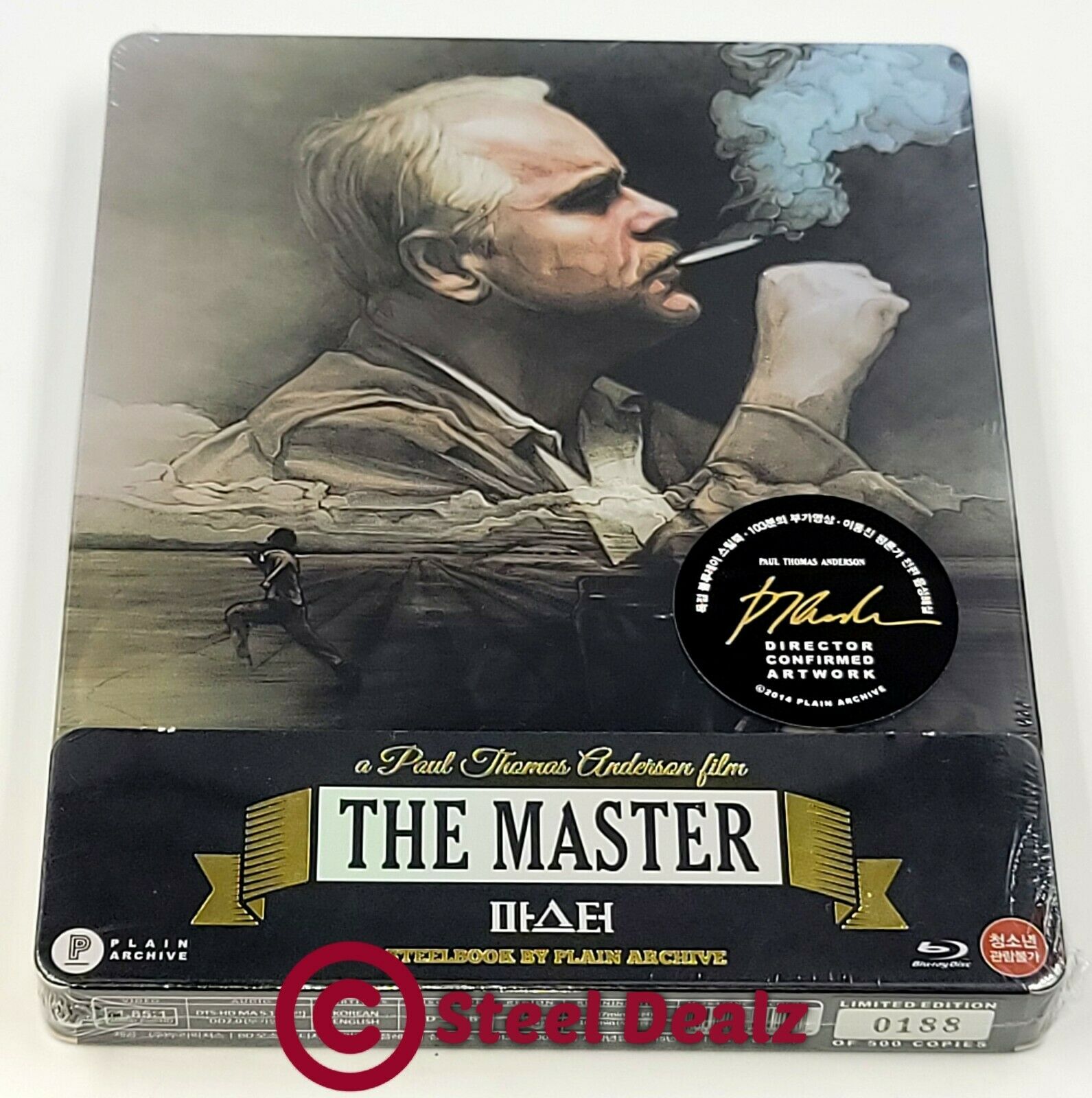 THE MASTER Bluray STEELBOOK WITH 1/4 SLIP [PLAIN ARCHIVE] Infinite