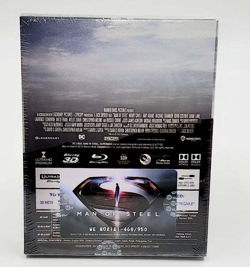 MAN OF STEEL [4K UHD + 3D + 2D] Blu-ray STEELBOOK [WeET COLLECTION] A1