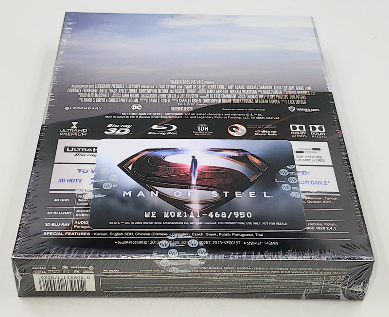 MAN OF STEEL [4K UHD + 3D + 2D] Blu-ray STEELBOOK [WeET COLLECTION] A1