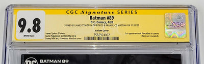 BATMAN #89 CGC SS 9.8 SIGNED BY JAMES TYNION IV & FRANCESCO MATTINA (PUNCHLINE)