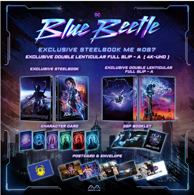 BLUE BEETLE 4K UHD +2D BLU-RAY STEELBOOK 1-CLICK BOXSET [MANTA LAB]