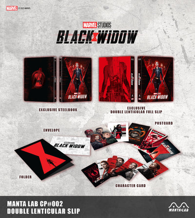 BLACK WIDOW DISCLESS STEELBOOK [MANTA LAB] DOUBLE LENTICULAR