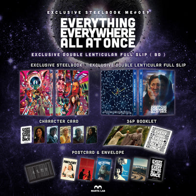 EVERYTHING EVERYWHERE ALL AT ONCE Blu-ray STEELBOOK [MANTA LAB] DBL LENTICULAR