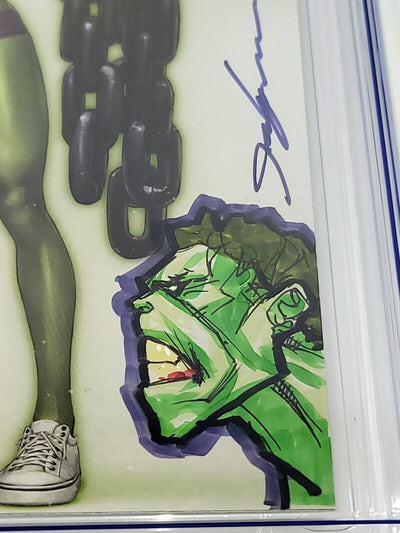 HULK #1 CGC SS 9.8 JEEHYUNG LEE VIRGIN VARIANT SIGNED AND REMARKED