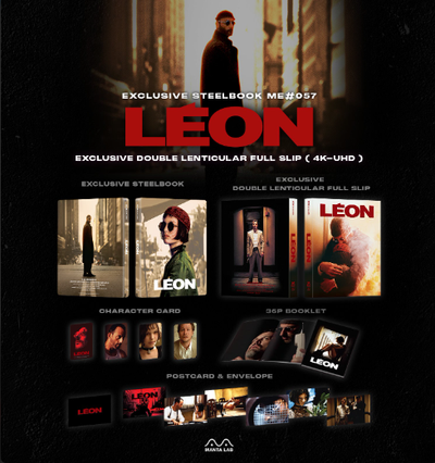 LEON [4K UHD + 2D] Blu-Ray STEELBOOK [MANTA LAB] DOUBLE LENTICULAR