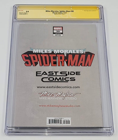 MILES MORALES SPIDER-MAN #30 CGC SS 9.8 MAYHEW VARIANT COVER A