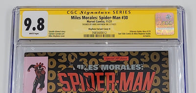 MILES MORALES: SPIDER-MAN #30 CGC SS 9.8 MAYHEW VARIANT COVER B