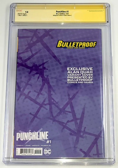 PUNCHLINE #1 CGC 9.8 SIGNED & SKETCHED BY ALAN QUAH BULLETPROOF COMICS EDITION C