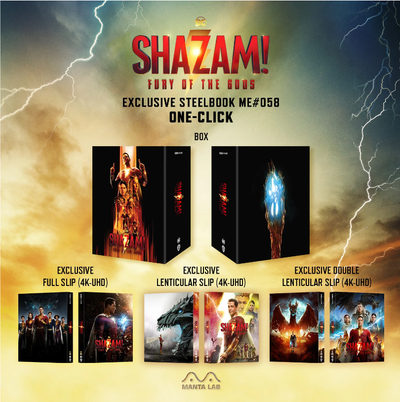 SHAZAM! FURY OF GODS [4K UHD + 2D] Blu-ray STEELBOOK BOXSET [MANTA LAB]