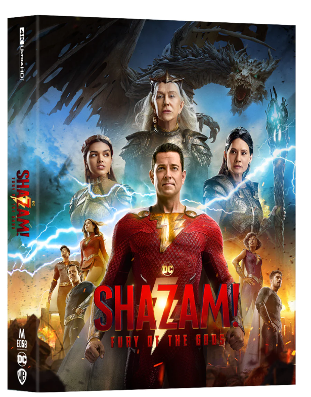 SHAZAM! FURY OF GODS [4K UHD + 2D] Blu-ray STEELBOOK [MANTA LAB] DOUBLE LENTI