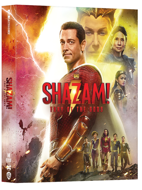 SHAZAM! FURY OF GODS [4K UHD + 2D] Blu-ray STEELBOOK [MANTA LAB] LENTICULAR