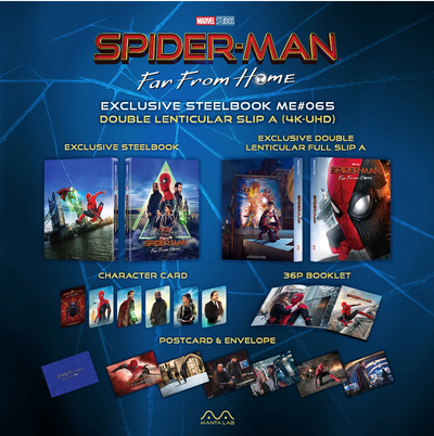 SPIDER-MAN FAR FROM HOME  [4K UHD + 2D] Blu-ray STEELBOOK [MANTA LAB] DB LENTI A