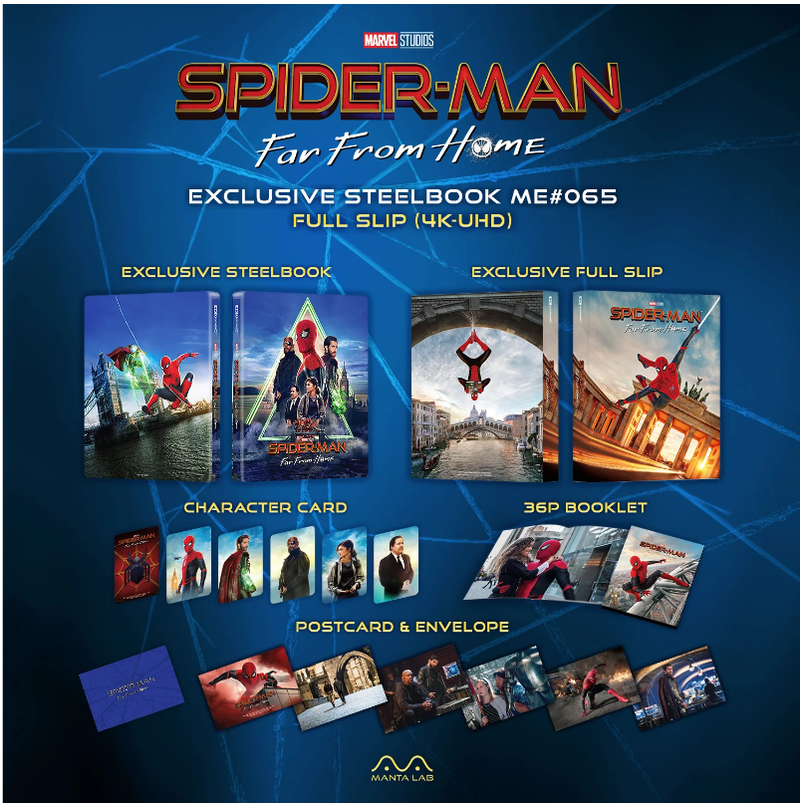 SPIDER-MAN FAR FROM  [4K UHD + 2D] Blu-ray STEELBOOK BOXSET [MANTA LAB]