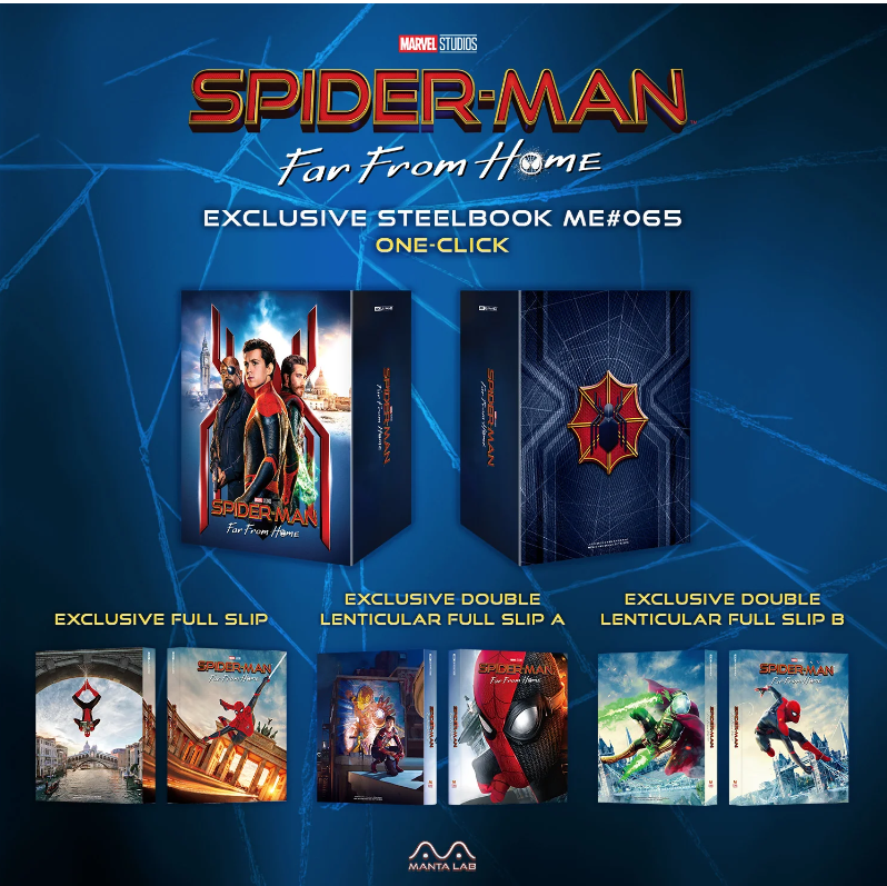 SPIDER-MAN FAR FROM  [4K UHD + 2D] Blu-ray STEELBOOK BOXSET [MANTA LAB]