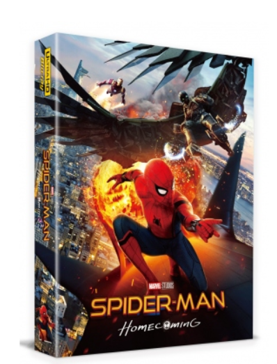 SPIDER-MAN HOMECOMING [4K UHD +3D + 2D] Blu-ray STEELBOOK [WeET] LENTICULAR B2