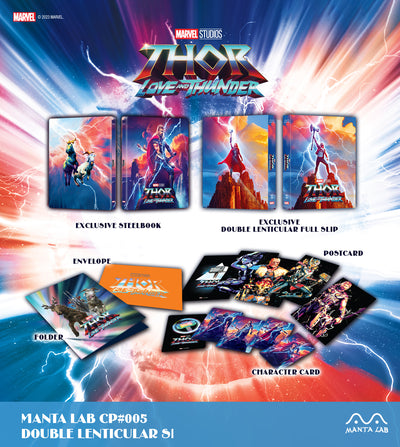 THOR LOVE AND THUNDER DISCLESS STEELBOOK [MANTA LAB]  DOUBLE LENTICULAR