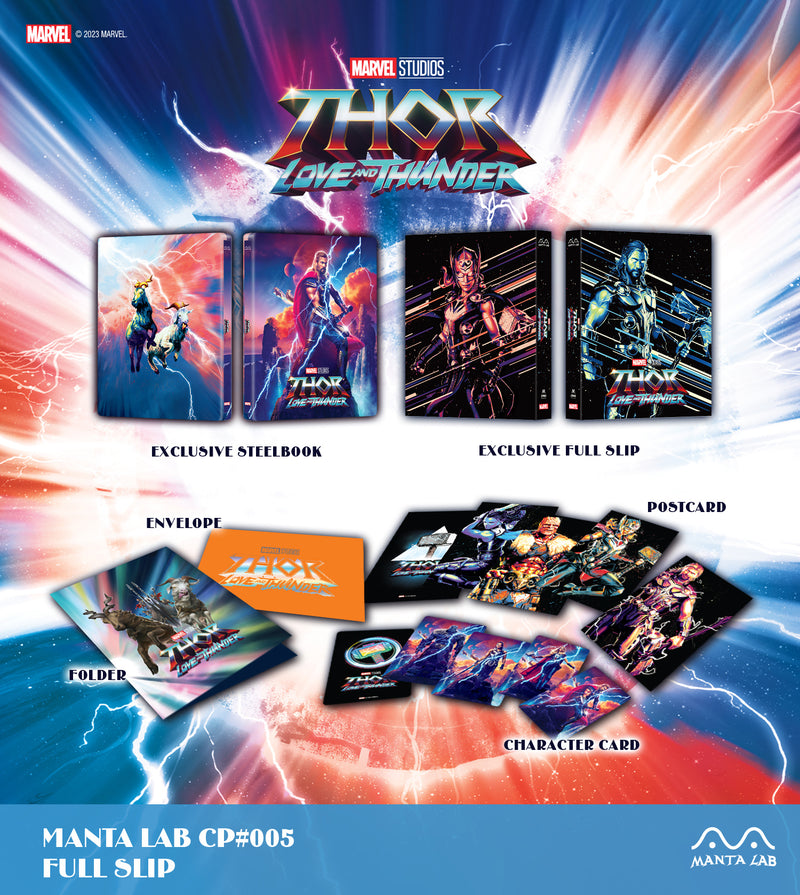 THOR LOVE AND THUNDER DISCLESS STEELBOOK [MANTA LAB] FULLSLIP