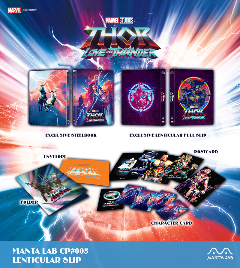 THOR LOVE AND THUNDER DISCLESS STEELBOOK [MANTA LAB]  LENTICULAR