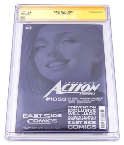 ACTION COMICS #1053 CGC SS 9.8 SIGNED BY WILL JACK FOIL VIRGIN VARIANT A