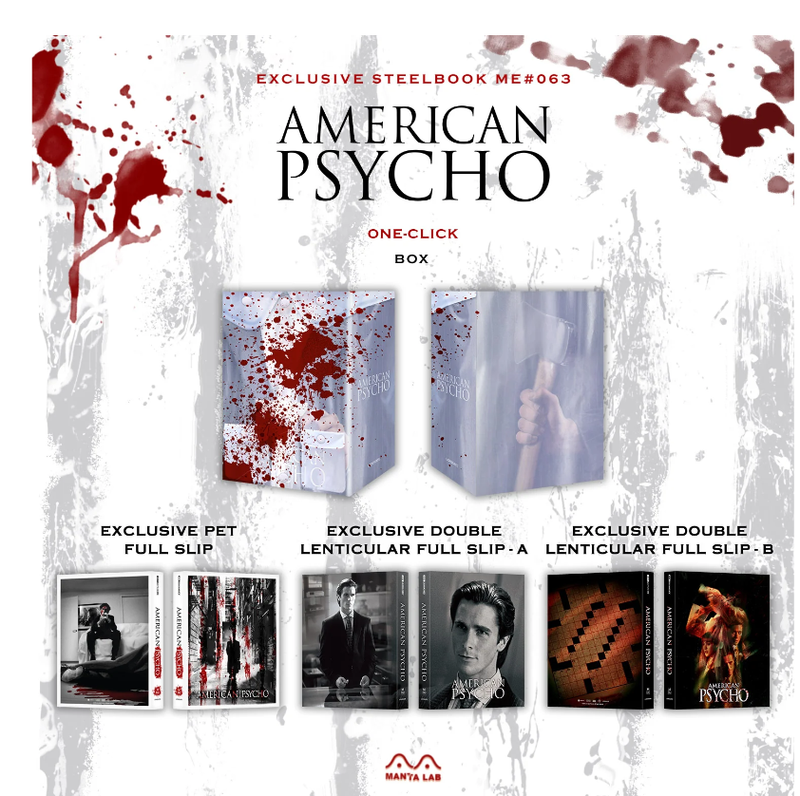 AMERICAN PSYCHO [4K UHD +2D] BLU-RAY STEELBOOK 1-CLICK BOXSET [MANTA LAB]