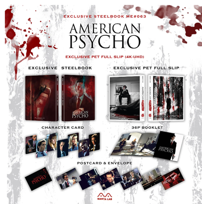 AMERICAN PSYCHO [4K UHD + 2D] Blu-ray STEELBOOK [MANTA LAB] FULLSLIP