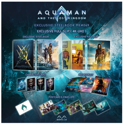 AQUAMAN AND THE LOST KINGDOM [4K UHD + 2D] Blu-Ray STEELBOOK [MANTA LAB] FS