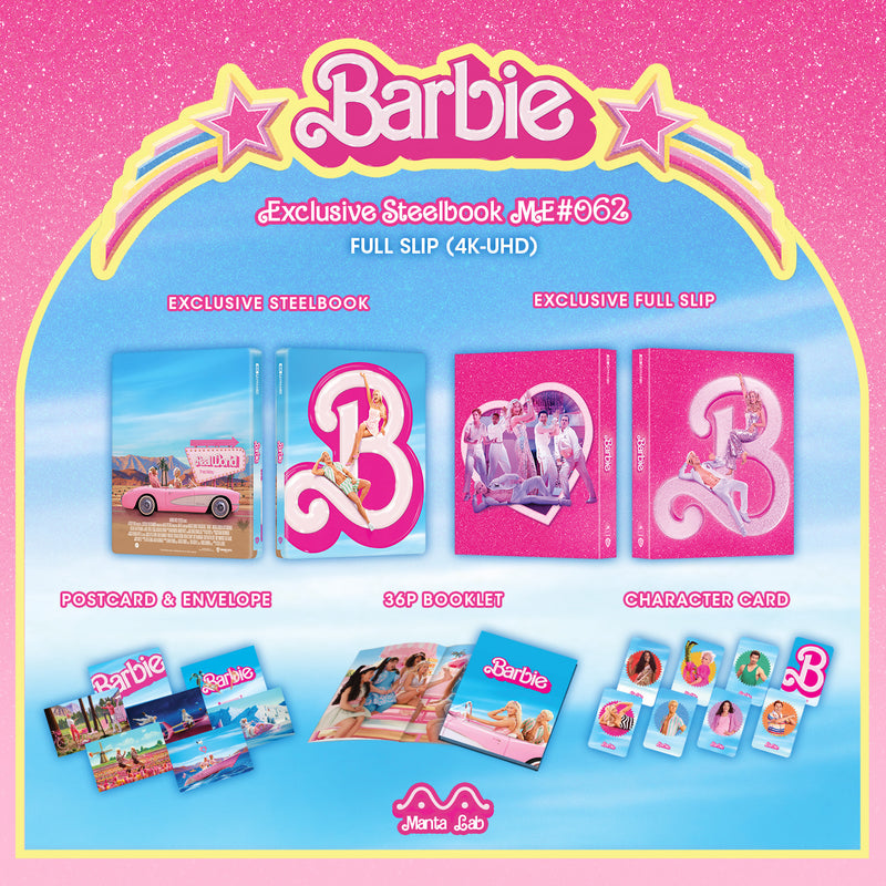 BARBIE [4K UHD + 2D] BLU-RAY STEELBOOK 1-CLICK BOXSET [MANTA LAB]