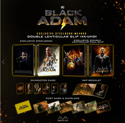 BLACK ADAM [4K UHD + 2D] Blu-ray STEELBOOK BOXSET [MANTA LAB]