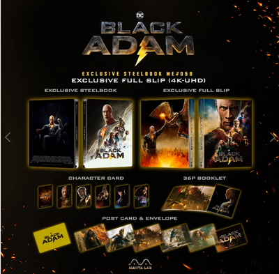 BLACK ADAM [4K UHD + 2D] Blu-ray STEELBOOK [MANTA LAB] FULLSLIP