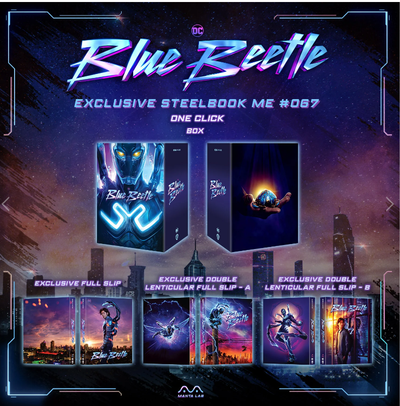 BLUE BEETLE 4K UHD +2D BLU-RAY STEELBOOK 1-CLICK BOXSET [MANTA LAB]