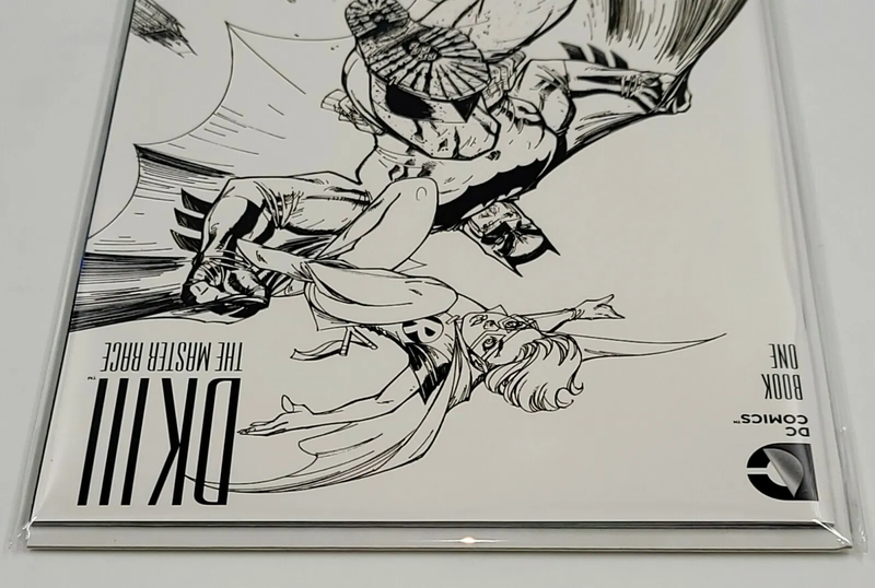 DK III THE MASTER RACE 1 BLACK & WHITE VARIANT J. SCOTT CAMPBELL SIGNED W/ COA