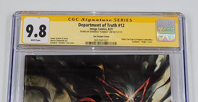 DEPARTMENT OF TRUTH #12 CGC SS 9.8 KENDRICK "KUNKKA" LIM VIRGIN COVER