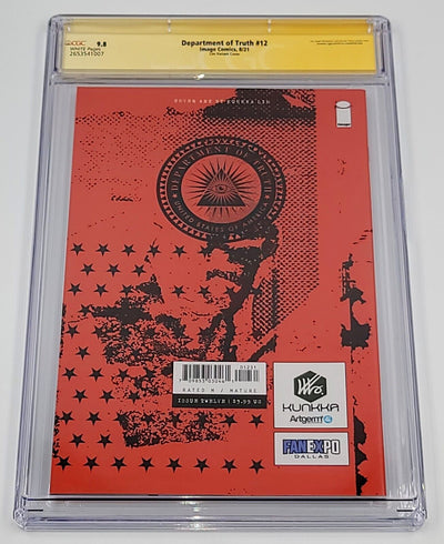 DEPARTMENT OF TRUTH #12 CGC SS 9.8 KENDRICK "KUNKKA" LIM VIRGIN COVER