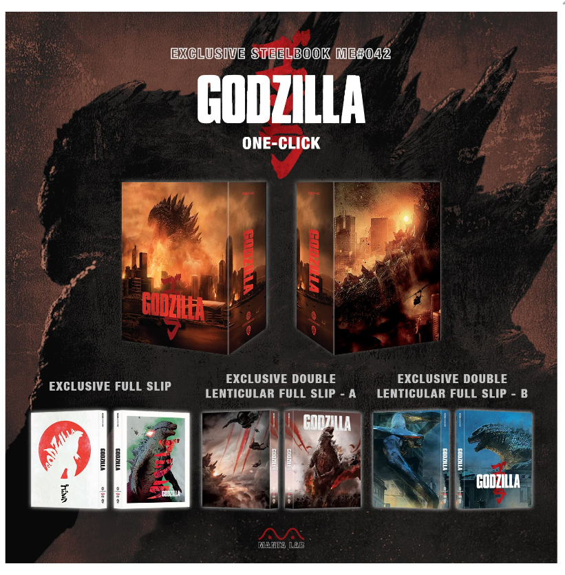 GODZILLA [4K UHD + 2D] Blu-ray STEELBOOK BOXSET [MANTA LAB