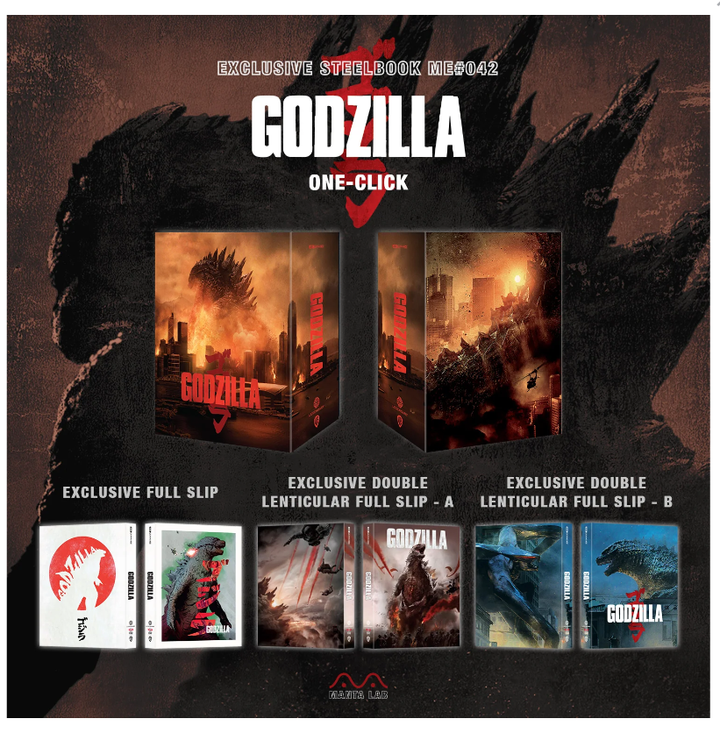 GODZILLA [4K UHD + 2D] Blu-ray STEELBOOK BOXSET [MANTA LAB 