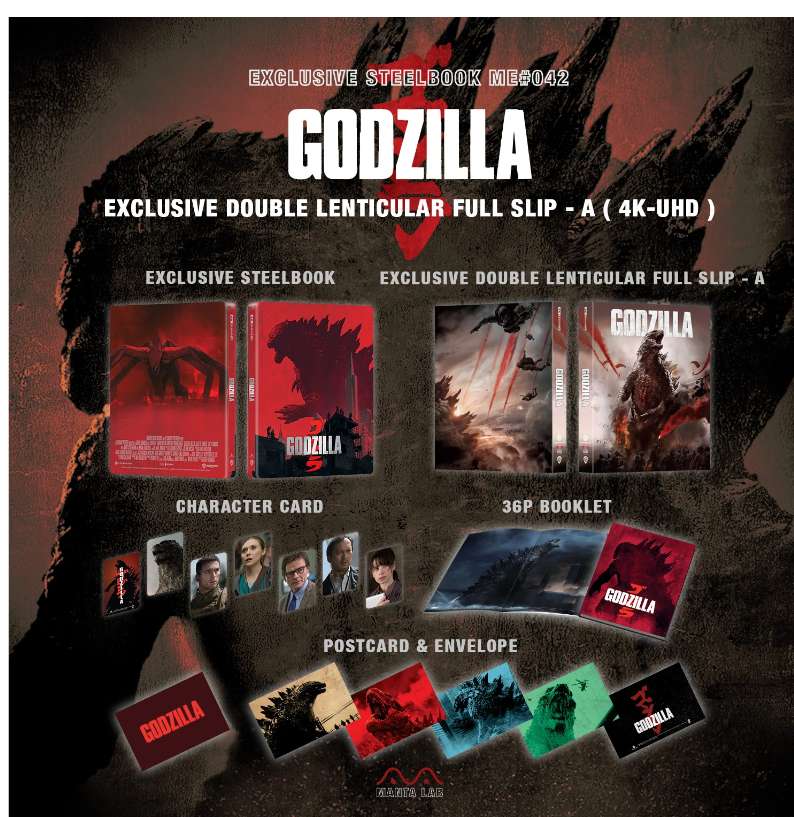 GODZILLA [4K UHD + 2D] Blu-ray STEELBOOK BOXSET [MANTA LAB]