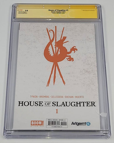 HOUSE OF SLAUGHTER #1 ARTGERM EXCLUSIVE CGC SS 9.8 SIGNED & SKETCHED BY ARTGERM