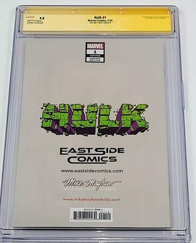 HULK #1 CGC SS 9.8 VIRGIN COVER MIKE MAYHEW [MACFARLANE HOMAGE 340] SKETCHED