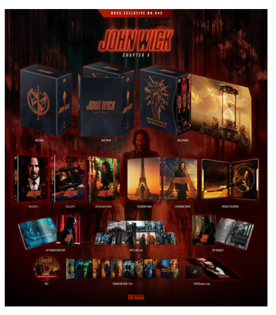 JOHN WICK CHAPTER 4 Blu-Ray STEELBOOK 1-CLICK BOXSET [NOVAMEDIA]