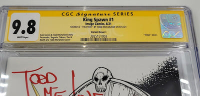 KING SPAWN #1 1:250 VARIANT CGC 9.8 SIGNED BY TODD MCFARLANE #1183/1697