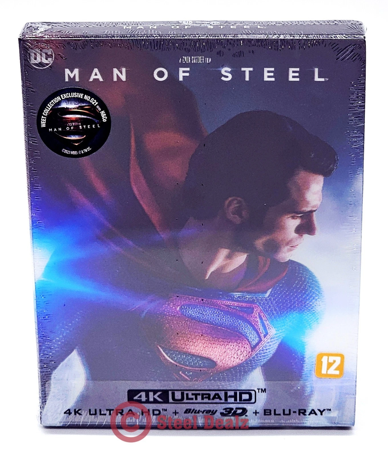 MAN OF STEEL [4K UHD + 3D + 2D] Blu-ray STEELBOOK [WeET COLLECTION] B1