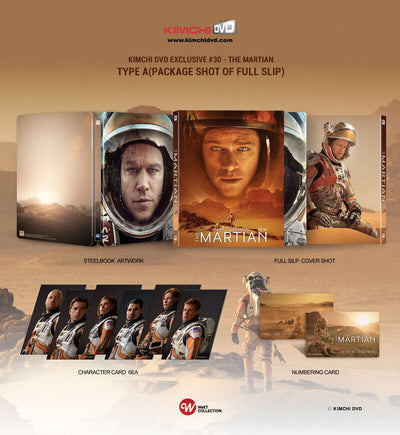 THE MARTIAN [2D +3D] Blu-ray STEELBOOK [KIMCHIDVD] FULLSLIP (LOW #005/1300)