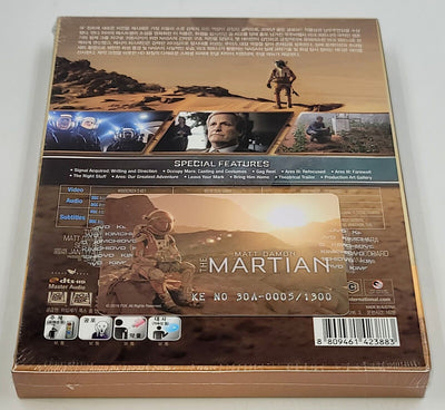 THE MARTIAN [2D +3D] Blu-ray STEELBOOK [KIMCHIDVD] FULLSLIP (LOW #005/1300)