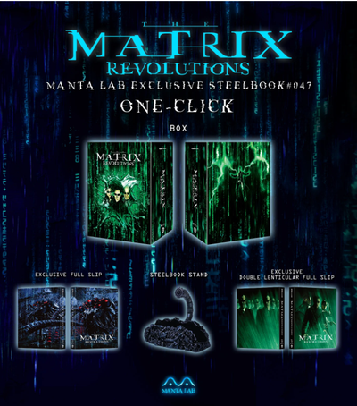 THE MATRIX REVOLUTIONS [4K UHD + 2D] Blu-ray STEELBOOK BOXSET [MANTA LAB]