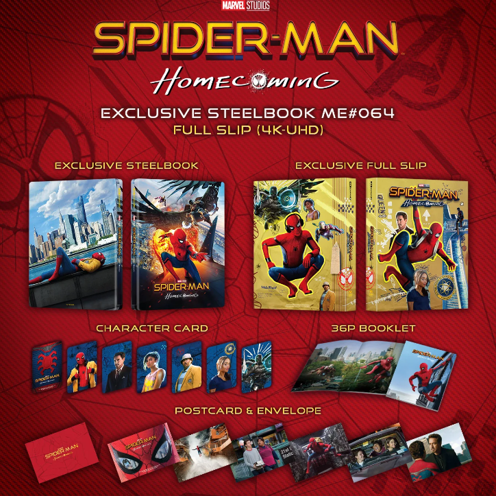 SPIDER-MAN HOMECOMING [4K UHD + 2D] Blu-Ray STEELBOOK [MANTA LAB] FULLSLIP