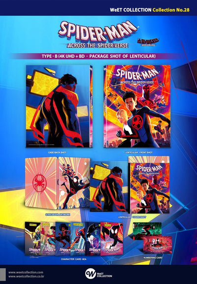 SPIDER-MAN ACROSS THE SPIDER-VERSE [4K UHD + 2D] Blu-ray STEELBOOK [WEET ] B1