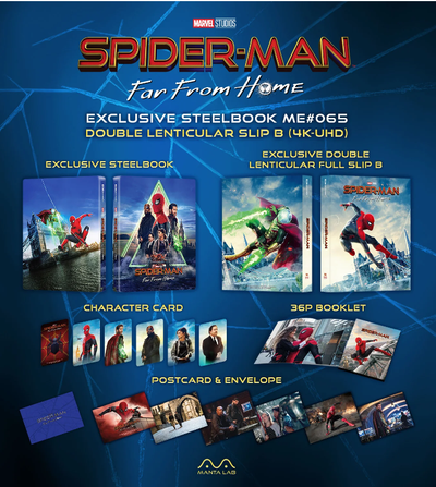 SPIDER-MAN FAR FROM  [4K UHD + 2D] Blu-ray STEELBOOK BOXSET [MANTA LAB]