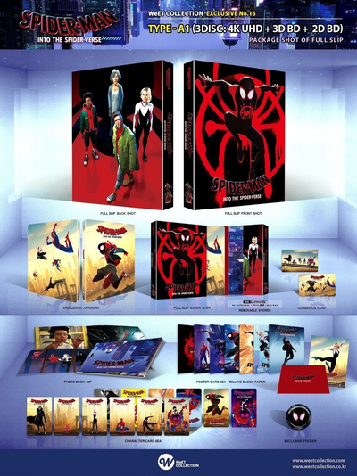 SPIDER-MAN INTO THE SPIDER-VERSE [4K+3D+2D] Blu-ray STEELBOOK [WeET] FSA1 * PLEASE READ