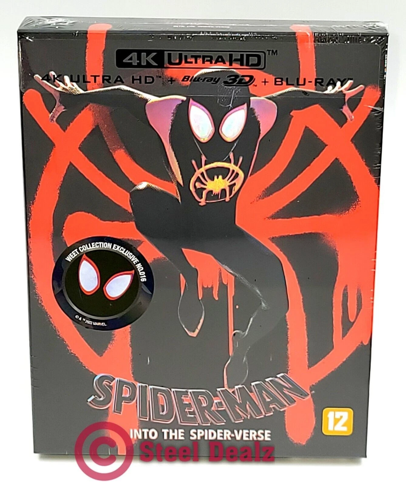 SPIDER-MAN INTO THE SPIDER-VERSE [4K+3D+2D] Blu-ray STEELBOOK [WeET] FSA1 * PLEASE READ