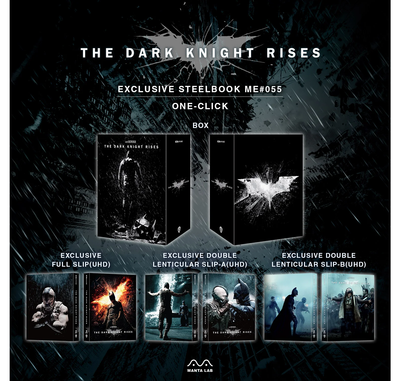 THE DARK KNIGHT RISES [4K UHD + 2D] Blu-ray STEELBOOK BOXSET [MANTA LAB]